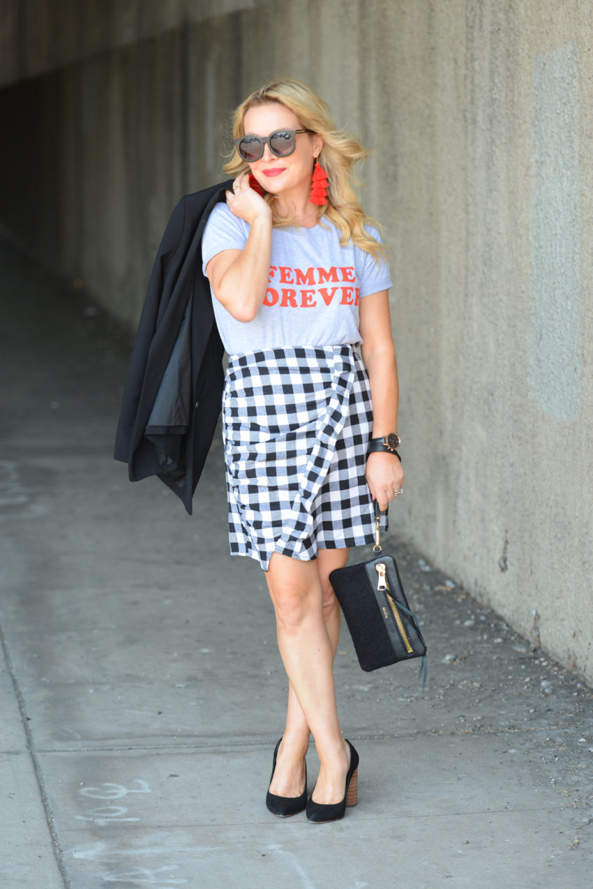 Gingham and tee