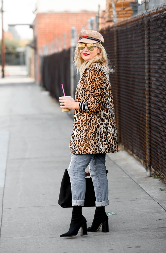 Philosphy Leopard Coat featured by popular Los Angeles fashion blogger, The Hunter Collector