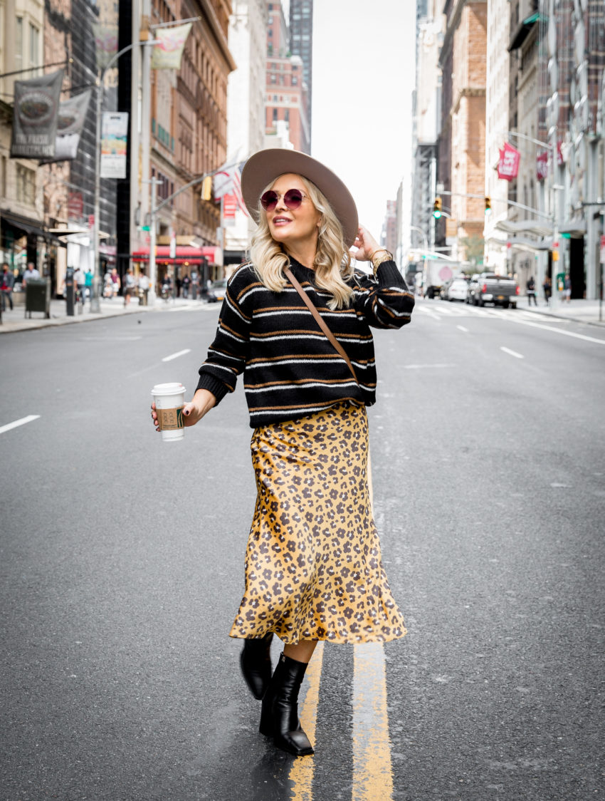 Leopard Slip Skirt 