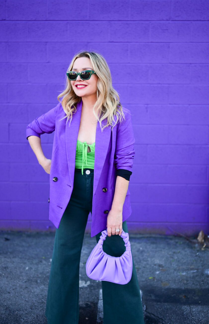 purple blazer